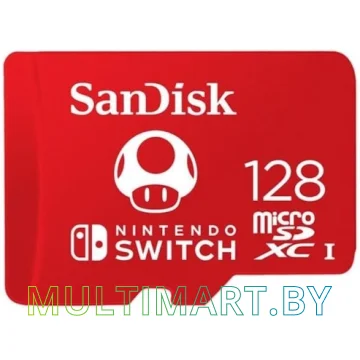 Карта памяти SanDisk For Nintendo Switch microSDXC 128GB (SDSQXAO-128G-GNCZN)